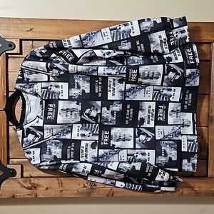 Leahmatin Graphic Zipper Pullover M